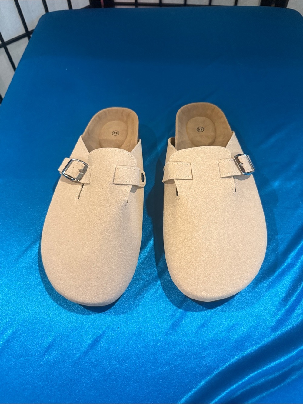 Men's Slip-On Buckle Loafers in Beige